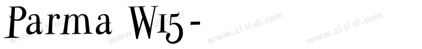 Parma W15字体转换
